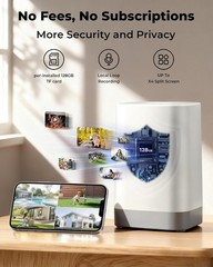 Security Cameras Wireless Outdoor 5G& 2.4G, No Subscription, 2 Cam-Kit,4MP Solar
