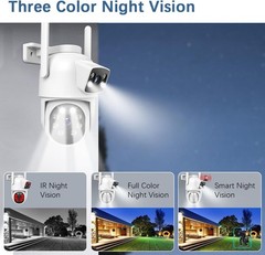 CAMCAMP Wireless Security Camera System with 10.1″ Monitor Dual Lens PTZ CCTV 2K