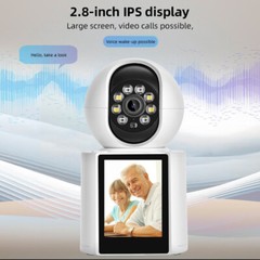 KERUI 1080P 2MP HD PTZ WIFI IP Camera Video Calls With 2.8″ Inch IPS Screen