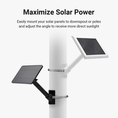 Universal Solar Panel Pole Mount for Ring, Eufy, Arlo, Wyze, Reolink Solar Pa…