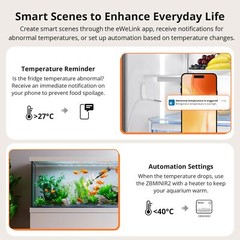 SONOFF IP65 Zigbee LCD Smart Thermometer Probe Temperature Detection with Probe