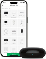 Eremote Hub Smart Wi-Fi IR Universal Remote Control, Infrared Blaster for TV, Ai