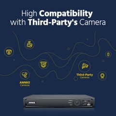 ANNKE 16CH 12MP NVR 5MP Audio POE Security Camera System Outdoor AI Color Night