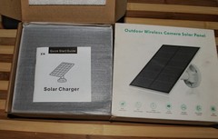 EverExceed Outdoor Camera 5W Micro USB Solar Panel W/ USB C Adapter 2 Pack