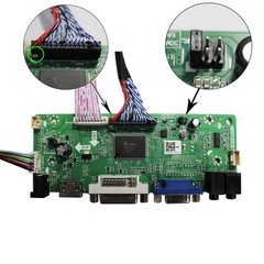 Vsdisplay H/D Vga Dvi Audio Lvds Controller Board 30 Pin For 17 19 1280X1024
