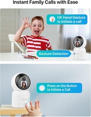 ZOSI PT Security WiFi Video Camera 3MP/4MP Remote View Baby Monitor 2-Way Audio