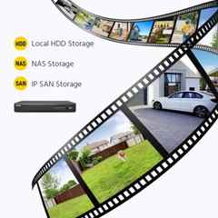 ANNKE 4K 8CH DVR 3K AI Color Night Vision Security Camera System Audio Recording