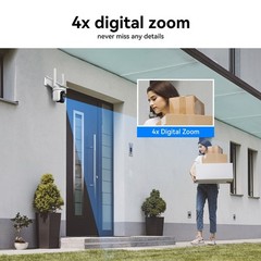 5G Wireless Security IP Camera System With Solar Panel Monitor Night Vision 500G