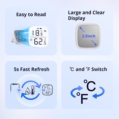 SONOFF SNZB-02D Zigbee Temperature Humidity Sensor Smart Thermometer APP Monitor