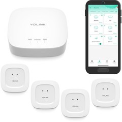 Smart Home Kit: Hub & Leak Sensors, SMS/Email Alerts, Alexa, IFTTT, 1/4 Mile …
