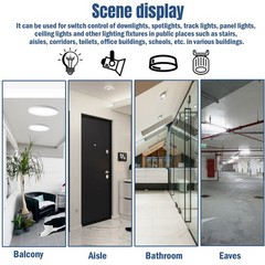 110-240V Automatic PIR Occupancy Motion Sensor Light Switch Auto On/Off Infrared