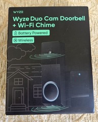 Wyze Wireless Duo Cam Doorbell, Battery, 2 Cameras, 2-Way Audio, Night Vision