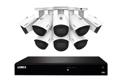 Lorex Fusion Series 4K 16 Channel 4TB Wired NVR System with IP Bullet Cameras