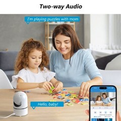 ieGeek 2.5K Pet Camera with 360° PTZ & 5G/2.4GHz WiFi Indoor Security Cam Alexa