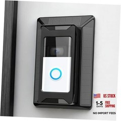 Solar Charger for Ring Doorbell, 2-in-1 Doorbell Mount with 6W Waterproof