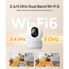 (2 Pack) Cámara interior 4K UHD 360° con seguimiento automático, WiFi dual y de