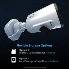 Night Owl WCM-FWIP4L-BS Plug-in AC Powered Wi-Fi 2K Standalone/Add-on Camera