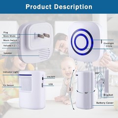 Motion Sensor Alarm, Wireless Driveway Alarm, Home Security Business Detect A…