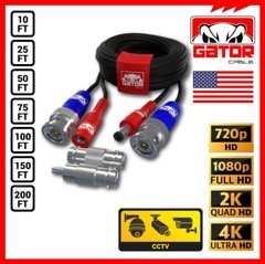 CCTV Cable Camera Security Surveillance BNC Extension Wire DC Power Video DVR HD