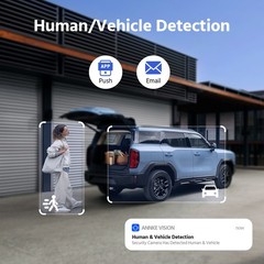 ANNKE 8CH NVR 4K POE Dual Lens Security Camera System Color Night Two Way Audio
