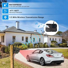 Rechargeable Battery Powered Driveway Alarms Long Range Wireless Motion Sensors