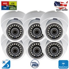 1080p HD Day Night Vision Indoor Outdoor Security Dome Camera for CCTV Systems