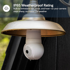 Luna Light Bulb Security Cameras Wireless Outdoor Indoor, 360° Pan Tilt, Color N
