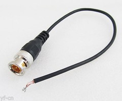 10pcs Gold Pin Coaxial Cable BNC Male RG174 Plug Single Cable 25CM 0.25M