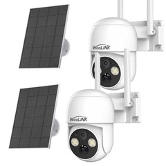 4MP HD Solar Camera Wireless WiFi Solar Power Battery IP Camera Outdoor 2/4PK