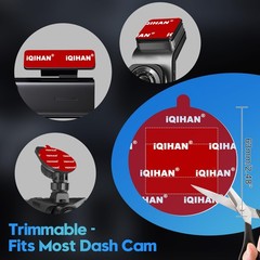 5pcs Sticky Adhesive Pad for Dash Cam Mount, Double-Sided Strong Clear