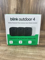 Blink Outdoor 4 1080p Wi-Fi Outdoor 3 Camera Security System Black w/Sync Module