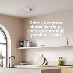 Smartwares 10.04.62 détecteur de fumée – Capteur Optique – Bouton de Test – 85db