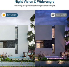 Wireless Wi-Fi Video Doorbell Camera with AI Motion Detection, 2 Way Audio, Nigh