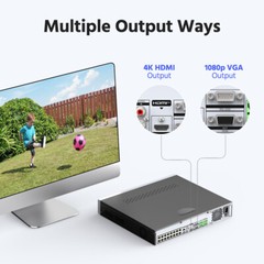 ANNKE ANP1600 12MP 16CH NVR POE Video Recorder Human Detection H.265+