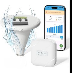WiFi Pool Alarm, Zuomeng Solar Wave Pool Alarm w/High Sensitivity, App Control