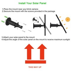 3 Pack 7W Solar Panel Compatible with Blink Outdoor 4 (4th Gen)/ (3rd Gen) XT…
