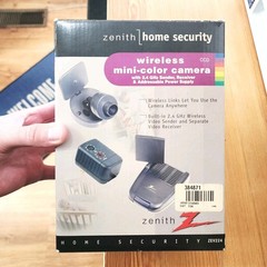 Zenith Home Security Wireless Mini Color Camera CCD ZEV224 – Receiver & Camera