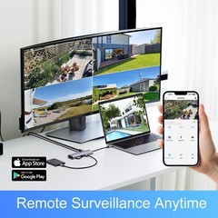 3MP WIFI IP 2K NVR Outdoor Wireless Security Camera System CCTV Audio NVR kit
