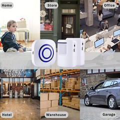 Long Range Wireless Driveway Alarm Motion Sensor System with 4 Detectors