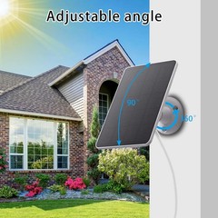 4 Pack Solar Panel Only Compatible with WYZE Battery Cam Pro Wireless Outdoor In