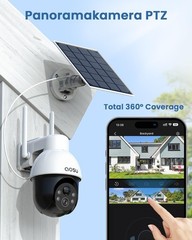 SolarCam D1 SE Solar Security Camera 3K PTZ Wireless Outdoor AI Human Detection