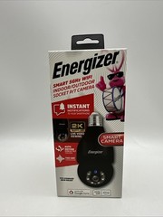 Energizer Smart Wi-Fi Indoor Outdoor Bulb Socket P/T Camera Black