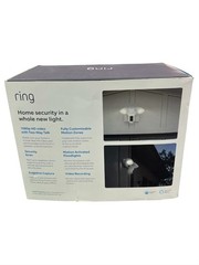 RING VIDEO FLOODLIGHT CAM 1080 HD WIRED SECURITY CAMERA (AZP030706)