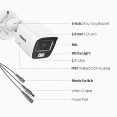 ANNKE 5MP Video CCTV Security Camera Outdoor Color Night Vision Audio Recording
