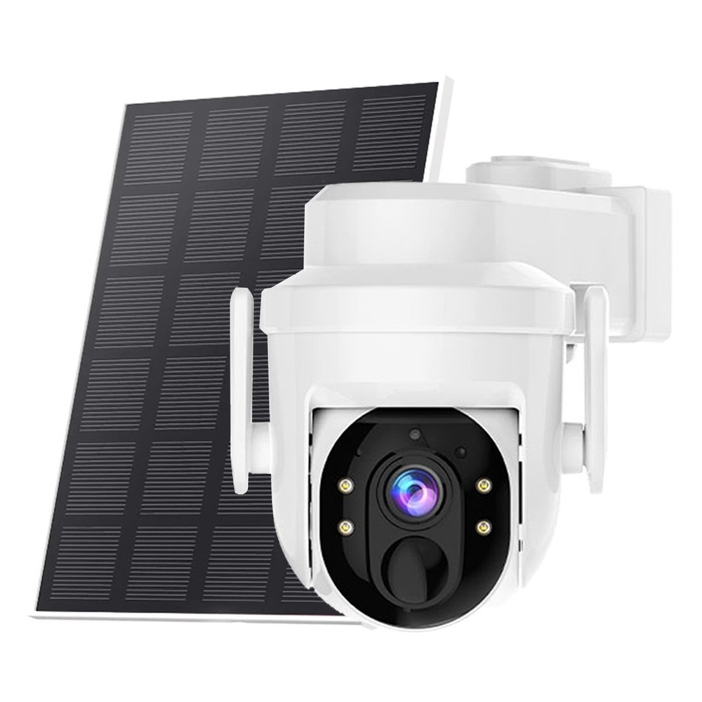 WiFi Solar Camera Outdoor Wireless Security Camera System 3MP IP65 360° Pan/Tilt