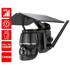 4G Security Camera Solar Flood Light 128G 24/7 PTZ Home Remote Camera Outdoor
