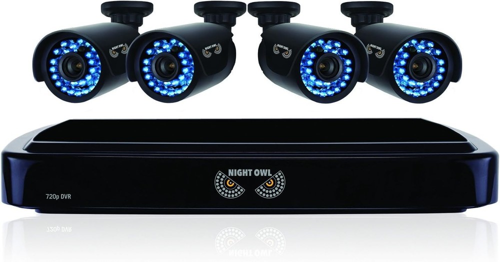 Night Owl Security B-A720-41-4 4 Channel HD Security System with 1 TB HDD (NEW)
