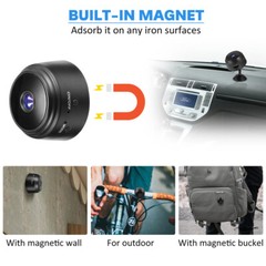 2/4 Mini Camara Oculta Espia De Seguridad WiFi 1080P Inalambrica Con Audio Video