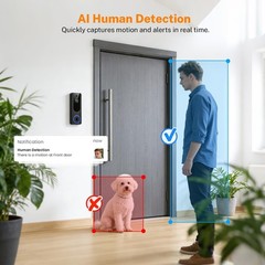 AI Human Detection 1080P WiFi Security Camera – Two-Way Audio & Cloud Storage