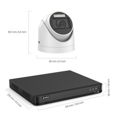 ANNKE 16CH 4K DVR 5MP Audio Security Camera System AI Outdoor Color Night Vision